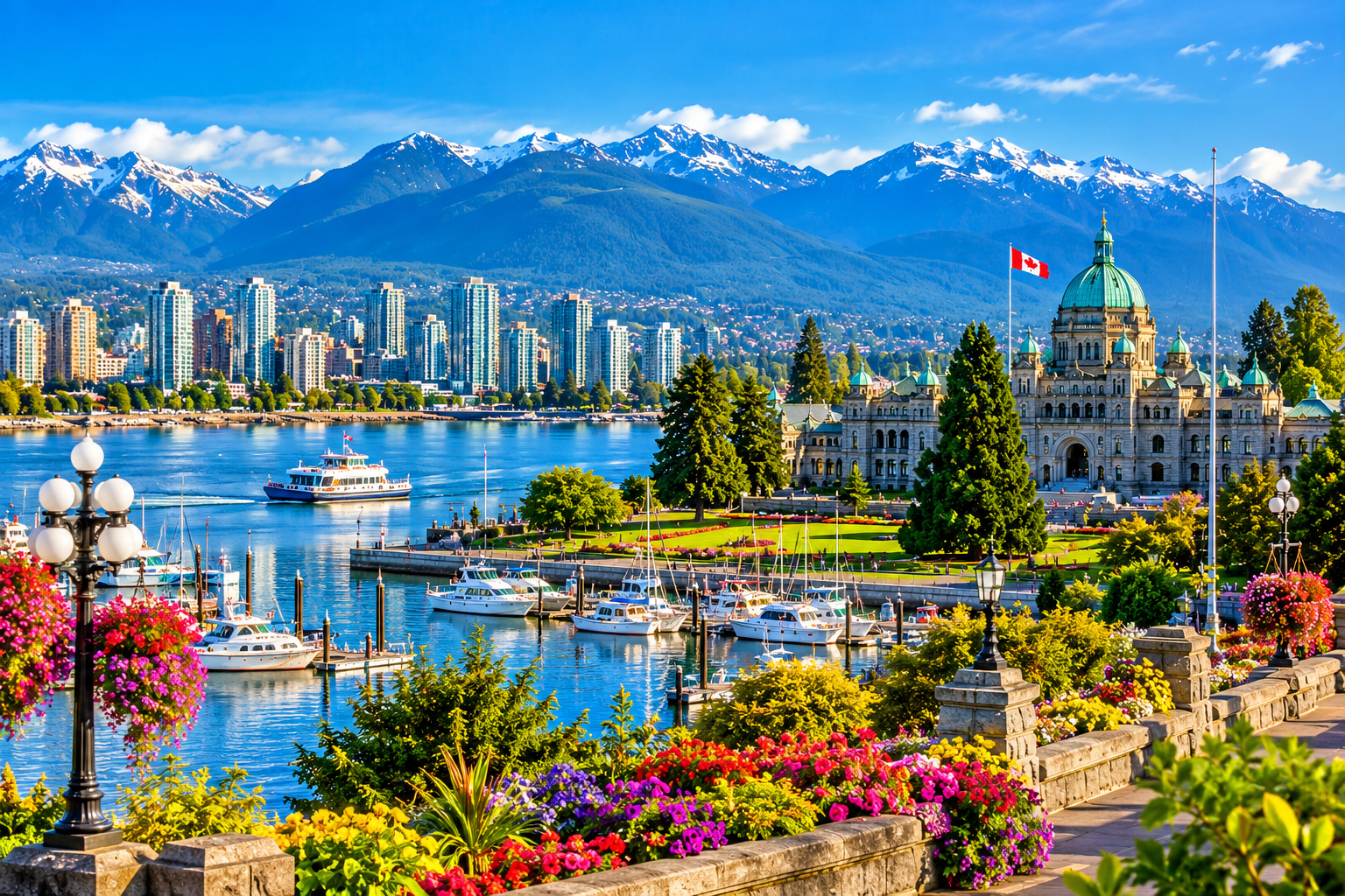 Vancouver Island tour featuring Victoria, British Columbia and coastal scenery