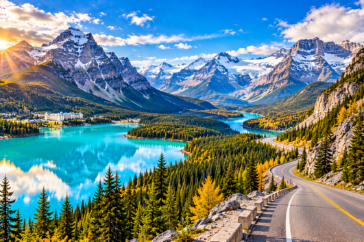 Banff to Jasper tour featuring Icefields Parkway and Canadian Rockies scenery
