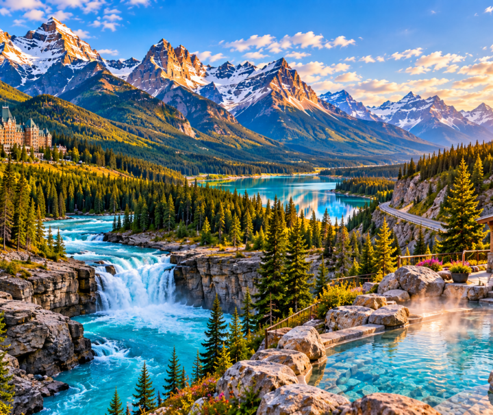 Banff Kootenay tour featuring Canadian Rockies scenery and Radium Hot Springs