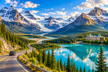 Edmonton to Banff tour through Jasper and the Icefields Parkway in the Canadian Rockies
