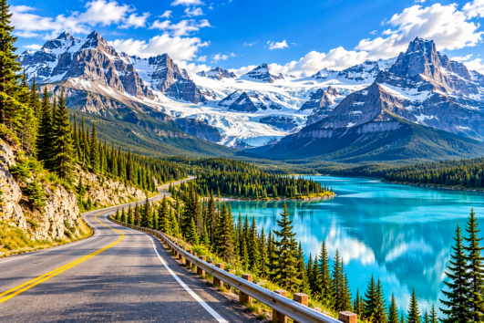 Calgary to Jasper tour featuring the Icefields Parkway and Canadian Rockies scenery
