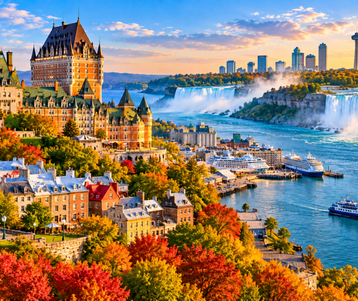 Eastern Canada tours featuring Toronto, Niagara Falls and Québec City