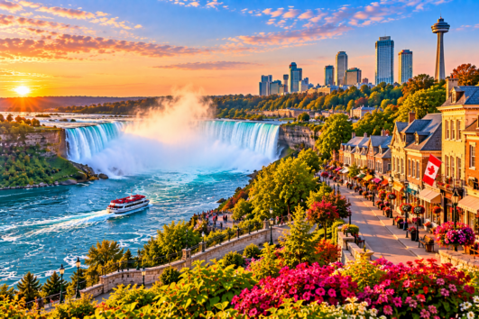 Niagara Falls tour from Toronto featuring waterfall and Ontario scenery