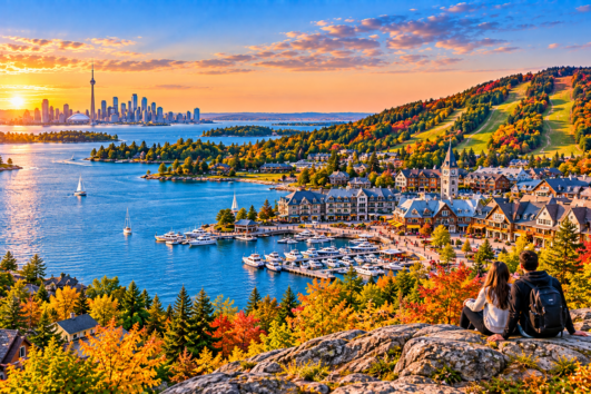 Blue Mountain tour from Toronto featuring Georgian Bay and Ontario scenery