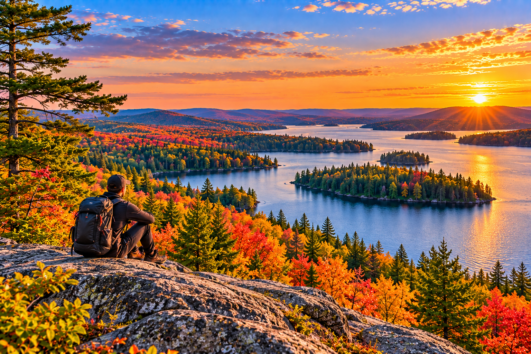 Algonquin Park tour from Toronto featuring lakes and Ontario forest scenery