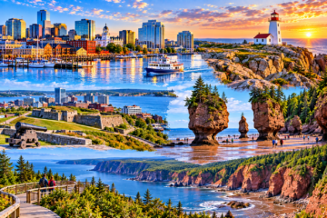 Bay of Fundy tour from Halifax featuring dramatic Atlantic coastal scenery
