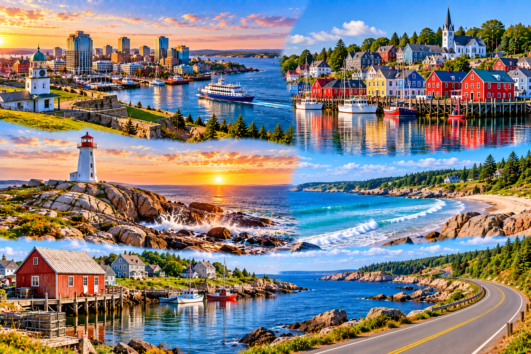 Lunenburg tour from Halifax featuring Nova Scotia South Shore scenery