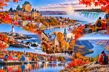 Canada fall colours tour featuring vibrant Ontario and Quebec autumn scenery