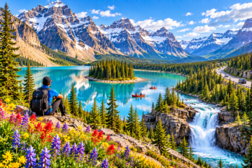 Canadian Rockies summer tour featuring Banff Jasper and turquoise mountain lakes
