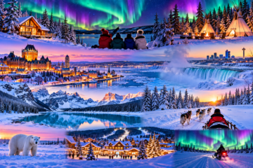Canada winter tour featuring Northern Lights Jasper mountains and Alberta winter scenery