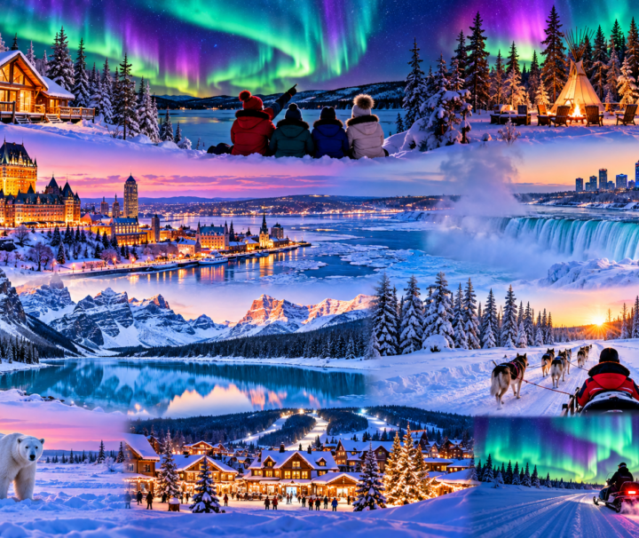 Canada winter tour featuring Northern Lights Jasper mountains and Alberta winter scenery